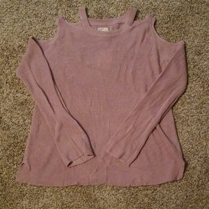 NWT Pink Rebuplic Cold Shoulder Sweater Size XL